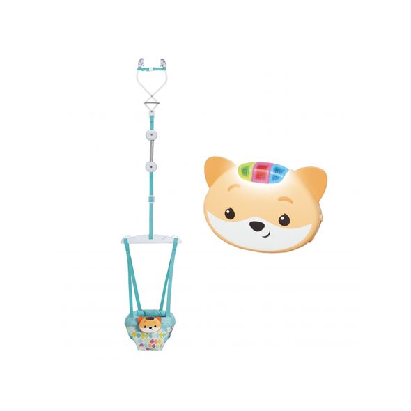 INFANTINO SKÁKADLO DO DVEŘÍ 2V1 MUSIC & LIGHTS - LEHÁTKA A HOUPADLA - SPINKÁNÍ