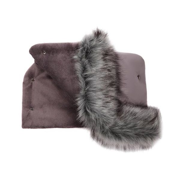 EMITEX RUKÁVNÍK LUXURY SOFT DARK GREY - RUKÁVNÍKY NA KOČÁREK - KOČÁRKY A PŘÍSLUŠENSTVÍ