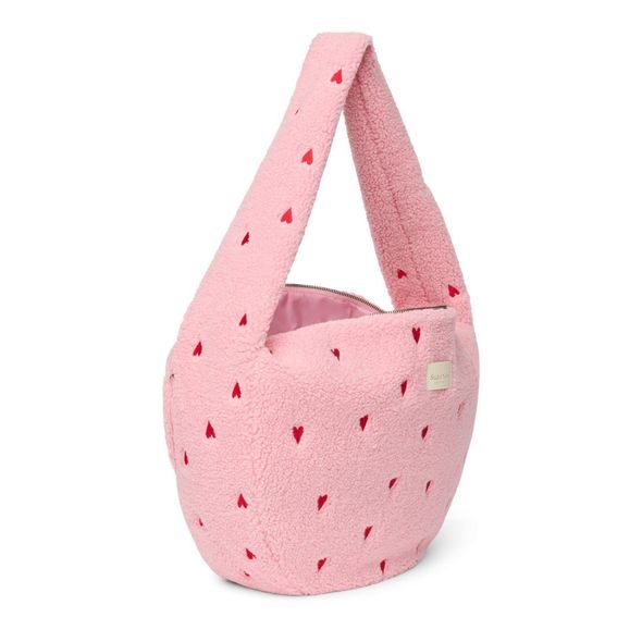 STUDIO NOOS TEDDY CROSS BODY BAG | LIGHT PINK HEARTS - DOPLŇKY - PRO MAMINKY