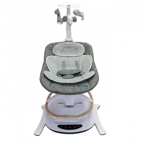 BO JUNGLE AUTOMATICKÁ HOUPAČKA PURE WHITE 2V1 - LEHÁTKA A HOUPADLA - SPINKÁNÍ