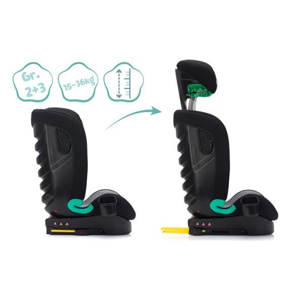 FILLIKID AUTOSEDAČKA ELI PRO ISOFIX I-SIZE 100-150 CM GREY - AUTOSEDAČKY 9-36KG - AUTOSEDAČKY A PŘÍSLUŠENSTVÍ