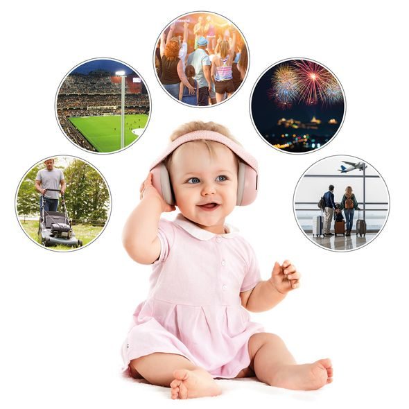 REER CHRÁNIČE SLUCHU SILENTGUARD BABY PINK - BEZPEČNOST DĚTÍ V DOMÁCNOSTI - KOUPÁNÍ A ZDRAVÍ