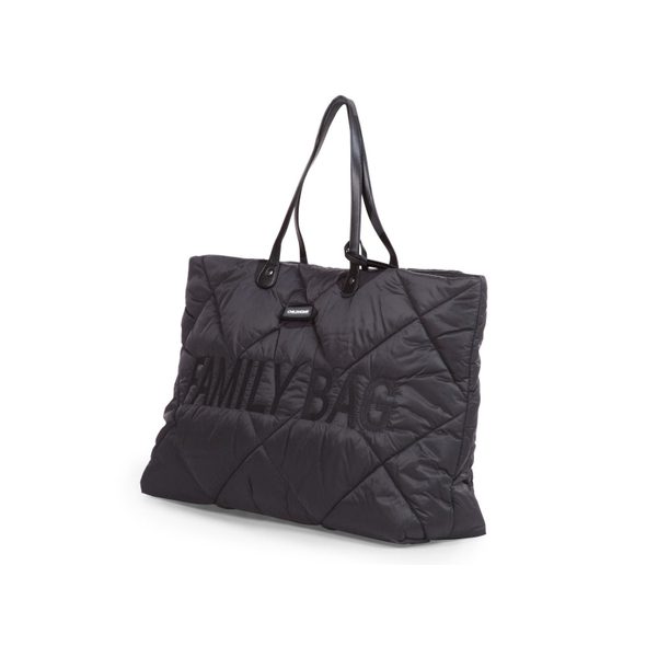 CHILDHOME CESTOVNÍ TAŠKA FAMILY BAG PUFFERED BLACK - PŘEBALOVACÍ TAŠKY - KOČÁRKY A PŘÍSLUŠENSTVÍ