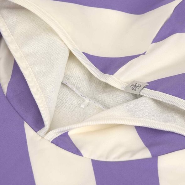 LÄSSIG PONČO STRIPES PURPLE/SEA SALT - UV OBLEČENÍ - PRO DĚTI