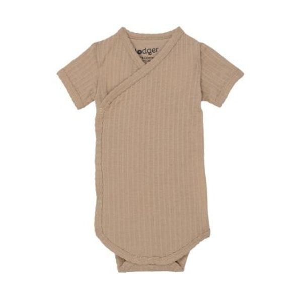 LODGER ROMPER SS SEERSUCKER BEIGE 56 - BODY - PRO DĚTI
