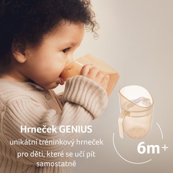 LOVI HRNEČEK TRÉNINKOVÝ GENIUS 150ML NUDE - DĚTSKÉ HRNEČKY - KRMENÍ