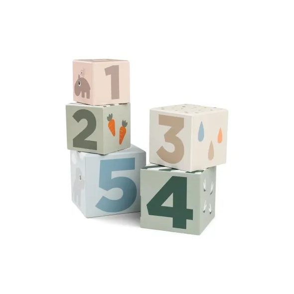 DONE BY DEER STOHOVACÍ KOSTKY DEER FRIENDS - 5KS - STOHOVACÍ HRAČKY - PRO DĚTI