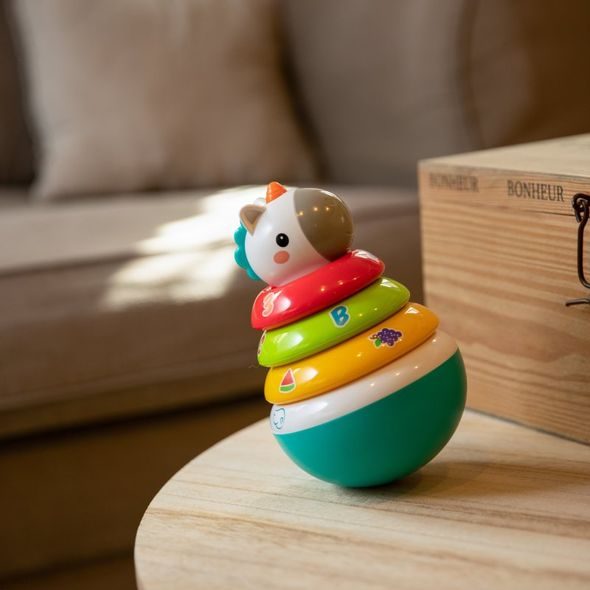 BO JUNGLE PLASTOVÁ HRAČKA B-ROLLY POLLY UNICORN - STOHOVACÍ HRAČKY - PRO DĚTI