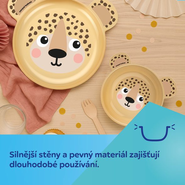CANPOL BABIES MISKA S UŠIMA BABIESBOO 400 ML ŽLUTÁ - MISKY, TALÍŘKY A PODLOŽKY - KRMENÍ