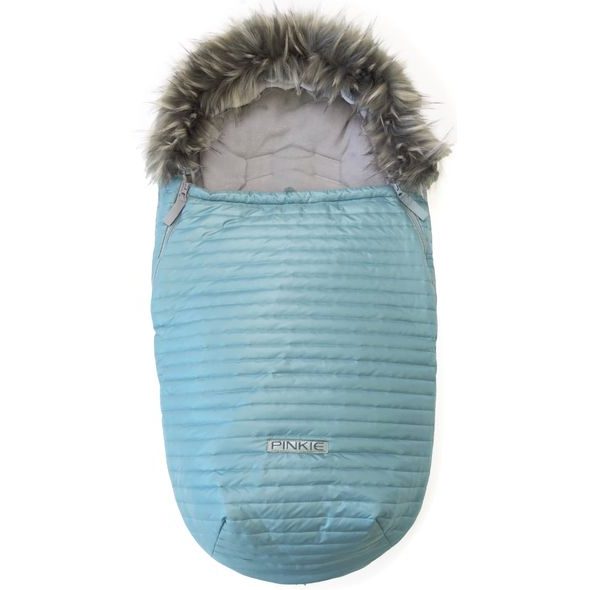 PINKIE FUSAK OCEAN BLUE S KOŽÍŠKEM - FUSAKY DO KOČÁRKU - KOČÁRKY A PŘÍSLUŠENSTVÍ