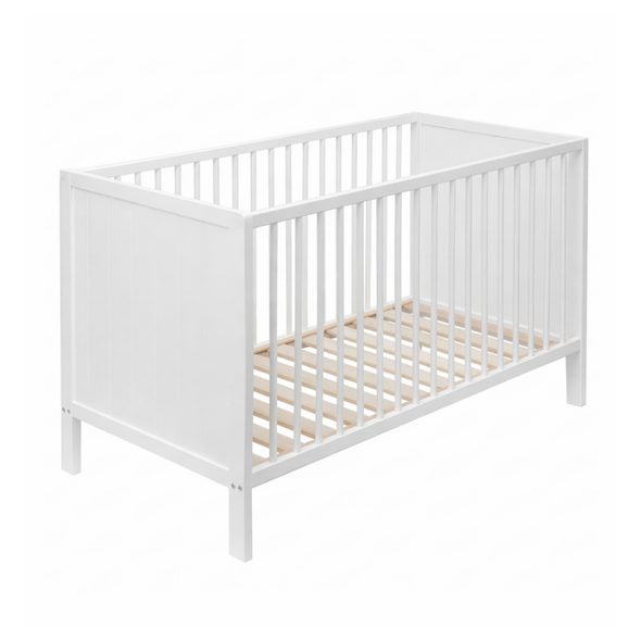 PETITE&MARS POSTÝLKA DŘEVĚNÁ MILA 3 IN 1 WHITE WOOD 120X60 CM - DŘEVĚNÉ POSTÝLKY - SPINKÁNÍ