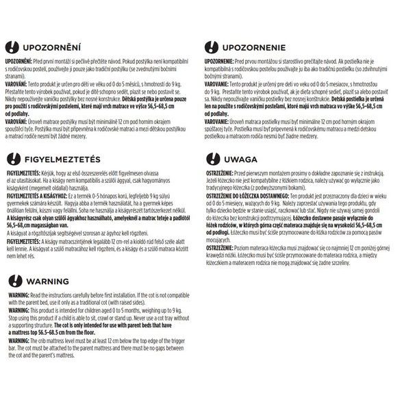 PETITE&MARS POSTÝLKA DĚTSKÁ POLOHOVATELNÁ S FUNKCÍ KOLÉBKY GLORY 2V1 MOCHA BEIGE - KOŠÍKY A KOLÉBKY - SPINKÁNÍ