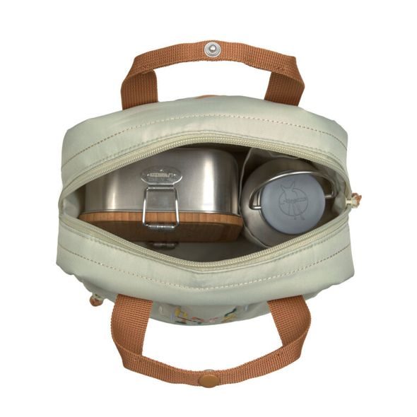 LÄSSIG KIDS MINI SQUARE BACKPACK LITTLE GANG LIGHT KHAKI - BATOHY A TAŠKY - PRO DĚTI