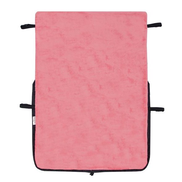 EMITEX NEPADACÍ DEKA ČERNÁ + VELVET KORÁL - NÁNOŽNÍKY - KOČÁRKY A PŘÍSLUŠENSTVÍ