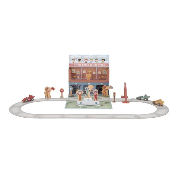 LITTLE DUTCH ZÁVODNÍ DRÁHA S DOPLŇKY V KUFŘÍKU - LITTLE DUTCH - PRO DĚTI
