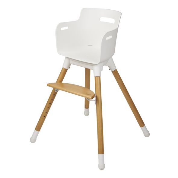 BABABING UNA WHITE / GREY - JÍDELNÍ ŽIDLIČKY DŘEVĚNÉ - KRMENÍ