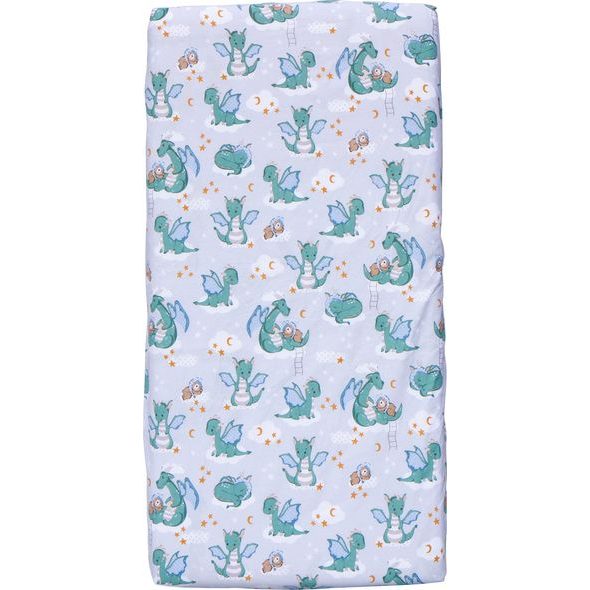 SCARLETT PROSTĚRADLO DO POSTÝLKY SCARLETT DINO TYRKYSOVÁ 120X60CM - PROSTĚRADLA - SPINKÁNÍ