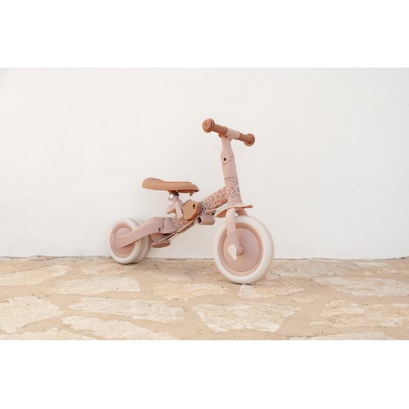 LITTLE DUTCH TŘÍKOLKA 4V1 PINK - TŘÍKOLKY ŠLAPACÍ - NOŠENÍ & SPORT