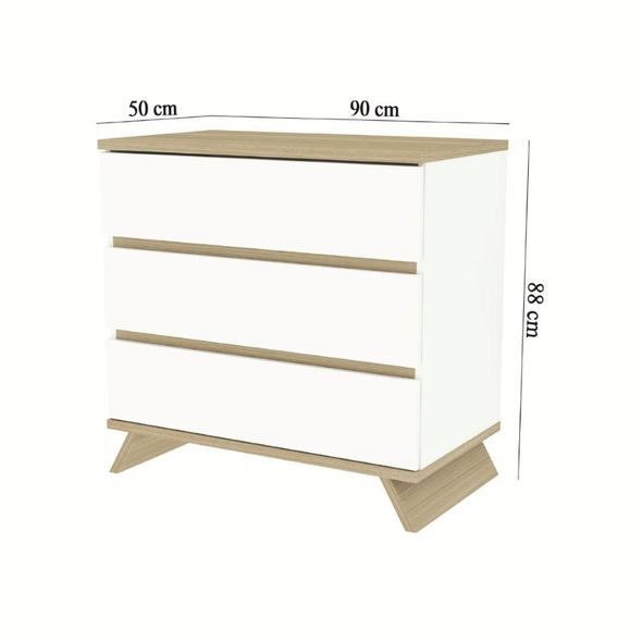 FAKTUM PŘEBALOVACÍ KOMODA SIENNA WHITE - PŘEBALOVACÍ KOMODY - PŘEBALOVÁNÍ