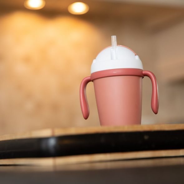 BO JUNGLE HRNÍČEK SE SLÁMKOU CPLA TERRACOTTA - DĚTSKÉ HRNEČKY - KRMENÍ