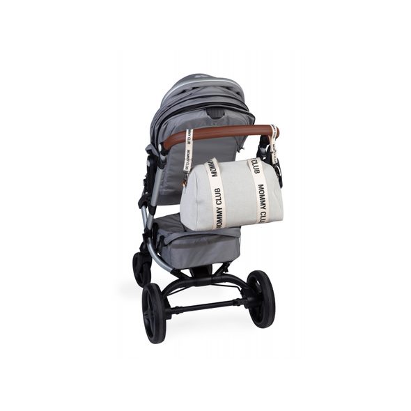 CHILDHOME PŘEBALOVACÍ TAŠKA MOMMY CLUB SIGNATURE CANVAS OFF WHITE - PŘEBALOVACÍ TAŠKY - KOČÁRKY A PŘÍSLUŠENSTVÍ