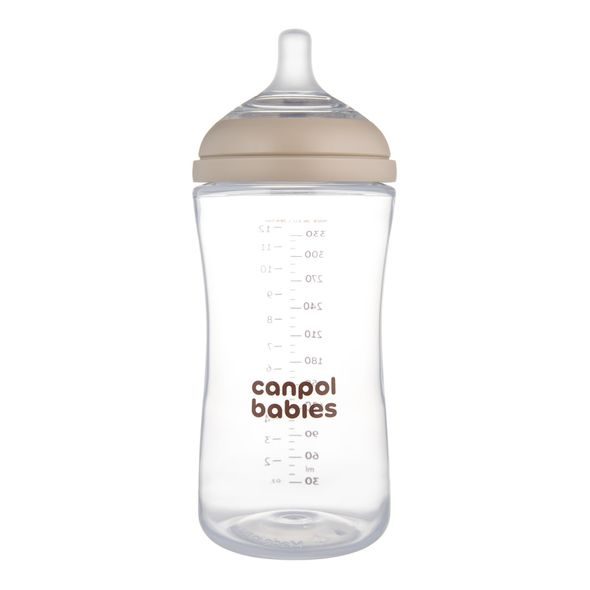 CANPOL BABIES LAHEV ANTIKOLIKOVÁ NATURAL SHAPE 330ML - KOJENECKÉ LAHVE - KRMENÍ