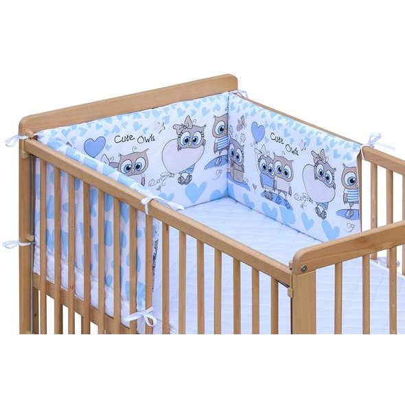 SCARLETT MANTINEL DO POSTÝLKY 4-DÍLNÝ KULÍŠEK MODRÁ 180X30CM - MANTINELY - SPINKÁNÍ