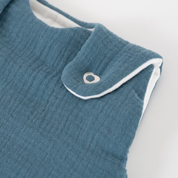 TRÄUMELAND VNĚJŠÍ SPACÍ PYTEL LIEBMICH MUSSELIN JEANSBLAU 56/62 - SPACÍ PYTLE - SPINKÁNÍ