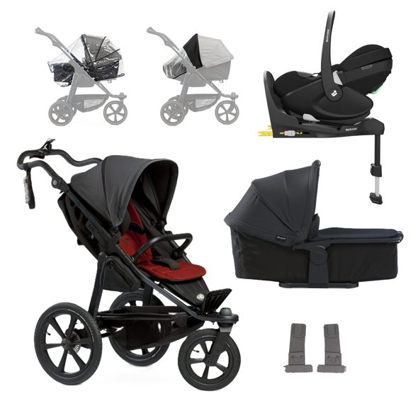 TFK SET PRO 2024 FRAME PRO + STROLLER SEAT PRO + CARRYCOT PRO COMBI + PŘÍSLUŠENSTVÍ + PEBBLE 360 PRO + FAMILYFIX 360 PRO - TROJKOMBINACE - KOČÁRKY A PŘÍSLUŠENSTVÍ