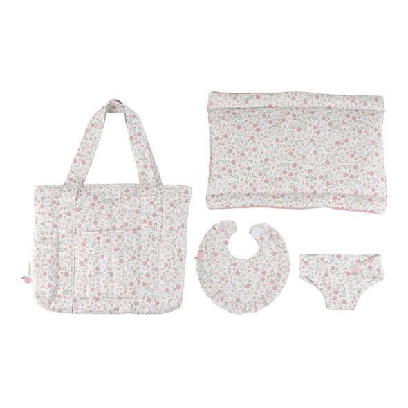 LITTLE DUTCH PŘEBALOVACÍ TAŠKA PRO PANENKY SOFT FLOWERS - LITTLE DUTCH - PRO DĚTI