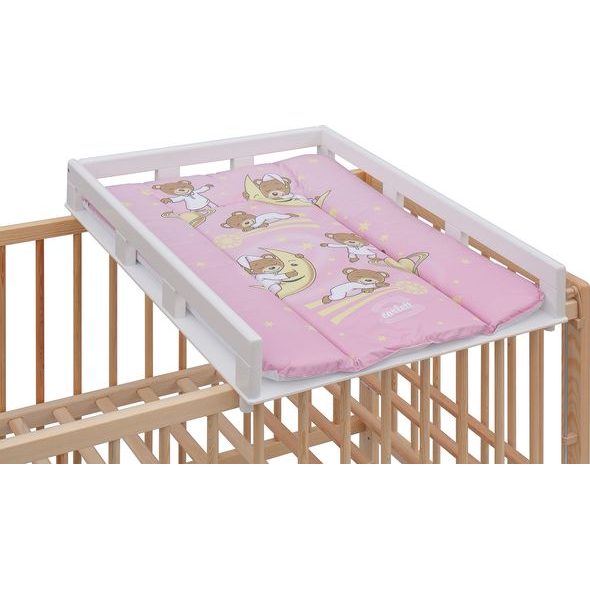 SCARLETT PŘEBALOVACÍ PULT OGY NA POSTÝLKU BÍLÝ S PŘEBALOVACÍ PODLOŽKOU GALAXY RŮŽOVÁ - PŘEBALOVACÍ PULTY - PŘEBALOVÁNÍ