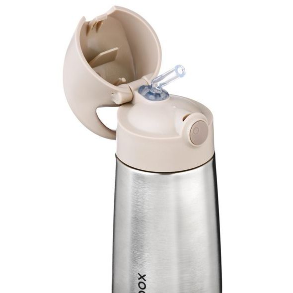 B.BOX TERMOSKA NA PITÍ S BRČKEM 350 ML - BÉŽOVÁ - TERMOOBALY A TERMOSKY - KRMENÍ