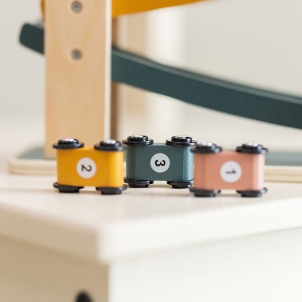 PETITE&MARS HRAČKA DŘEVĚNÁ ZÁVODNÍ DRÁHA MILKY WAY WOOD OF MARS 18M+ - KULIČKOVÉ DRÁHY - PRO DĚTI