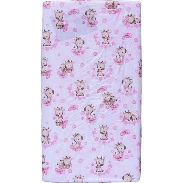 SCARLETT PROSTĚRADLO DO POSTÝLKY FIKI RŮŽOVÉ 120X60 CM - PROSTĚRADLA - SPINKÁNÍ
