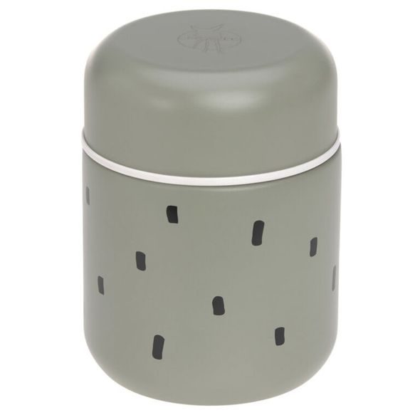 LÄSSIG FOOD JAR MEDIUM HAPPY PRINTS LIGHT OLIVE - TERMOOBALY A TERMOSKY - KRMENÍ