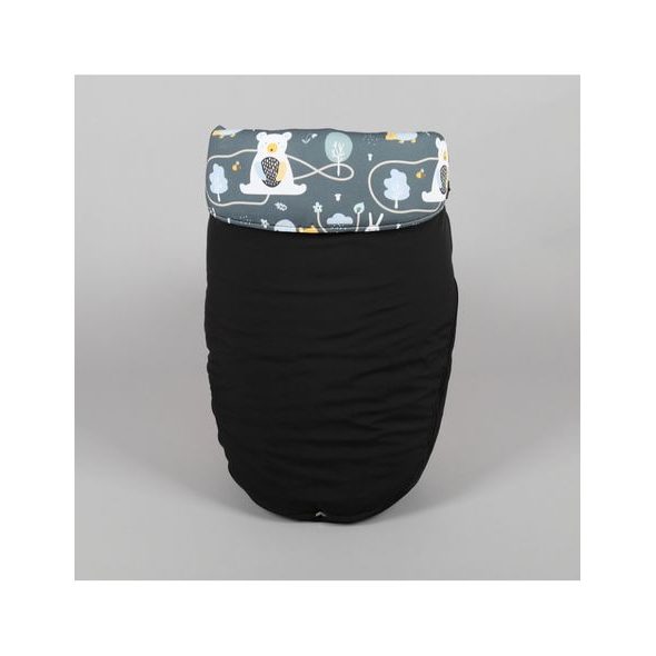 NÁNOŽNÍK ČERNÝ + TEPLÁKOVINA MEDVĚDI NA CESTĚ - NÁNOŽNÍKY - KOČÁRKY A PŘÍSLUŠENSTVÍ