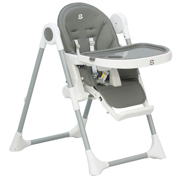 SCARLETT JÍDELNÍ ŽIDLIČKA ROSA ŠEDÁ - JÍDELNÍ ŽIDLIČKY PLASTOVÉ - KRMENÍ