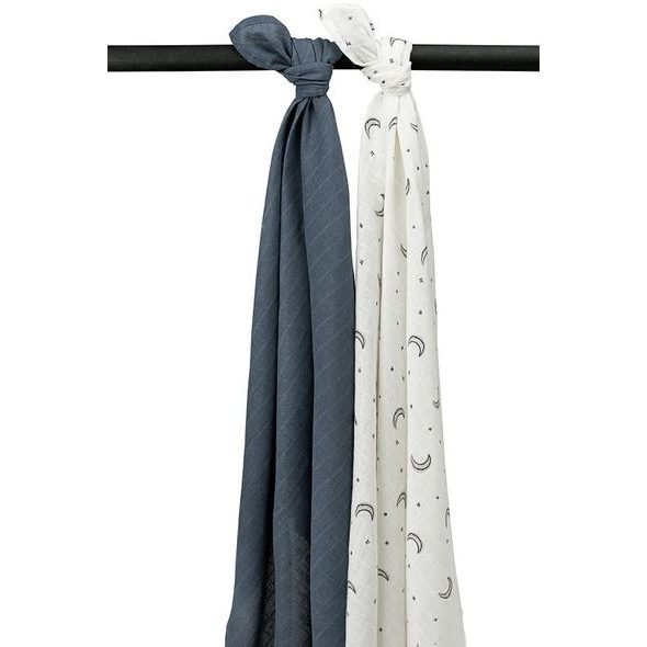 MEYCO MUŠELÍNOVÉ PLENY 2-BALENÍ MOON INDIGO - LÁTKOVÉ PLENY ALL IN ONE - PŘEBALOVÁNÍ