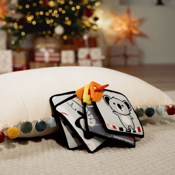 CANPOL BABIES SENZORICKÉ KARTY MĚKKÉ S KOUSÁTKEM BABIESBOO - SENZORICKÉ HRAČKY - PRO DĚTI