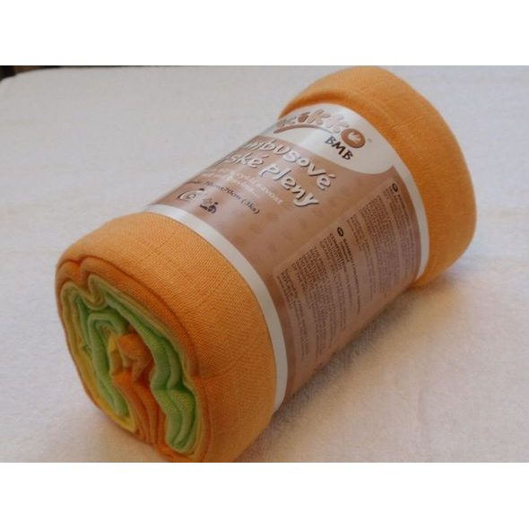 KIKKO BAMBUSOVÉ PLENY XKKO BMB 70X70 COLOURS MIX 3KS - LÁTKOVÉ PLENY SKLÁDANÉ - PŘEBALOVÁNÍ