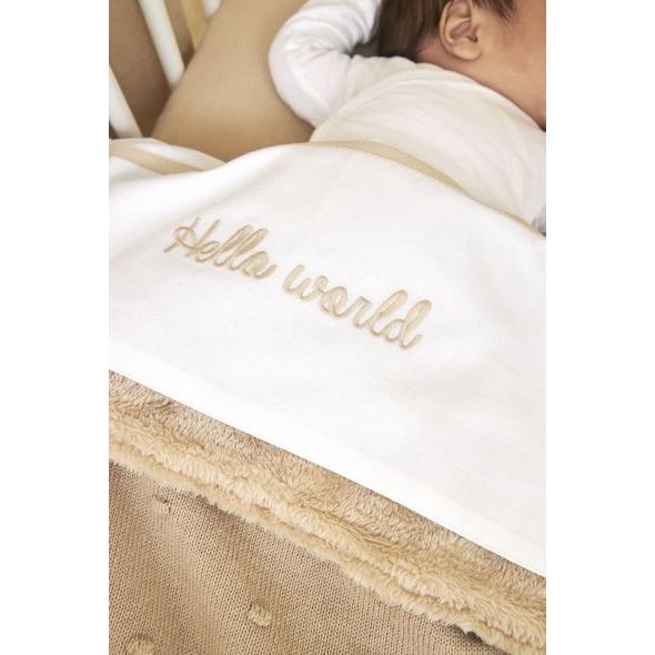 MEYCO DEKA MINI KNOTS FLEECE - SAND - DĚTSKÉ DEKY PRO MIMINKA - SPINKÁNÍ