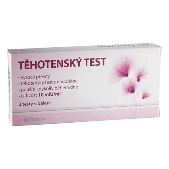 MEDPHARMA TĚHOTENSKÝ TEST 10MLU/ML 2KS - TĚHOTENSKÉ TESTY - PRO MAMINKY