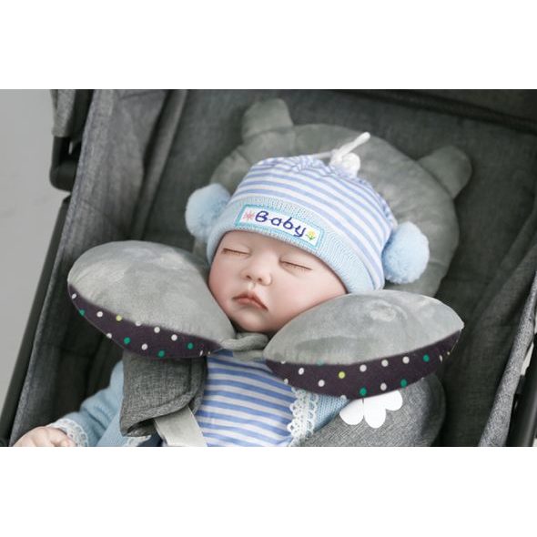 FILLIKID POLŠTÁŘEK S PODPOROU HLAVY A KRKU GREY - VLOŽKY A LÍMCE - AUTOSEDAČKY A PŘÍSLUŠENSTVÍ