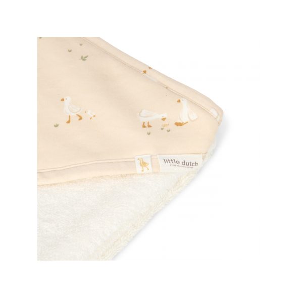 LITTLE DUTCH OSUŠKA S KAPUCÍ 75X75 CM HUSA NEWBORN NATURALS - OSUŠKY A DĚTSKÉ ŽUPANY - KOUPÁNÍ A ZDRAVÍ