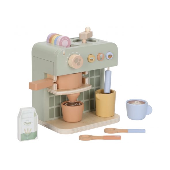 LITTLE DUTCH KÁVOVAR NA KAPSLE DŘEVĚNÝ - LITTLE DUTCH - PRO DĚTI