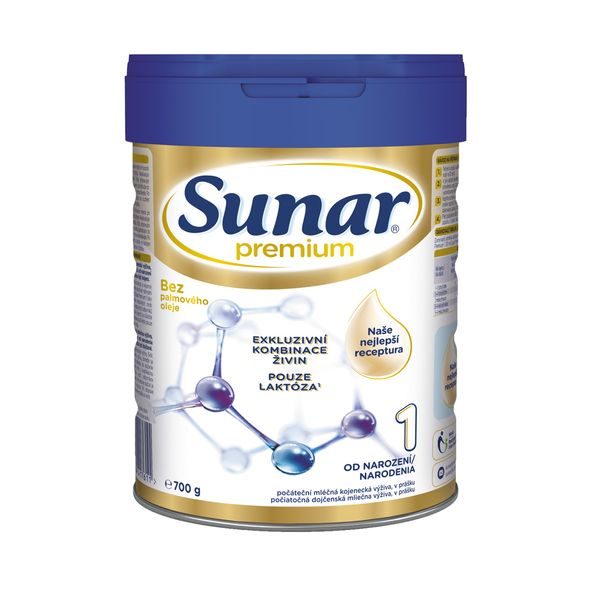 SUNAR 6X PREMIUM 1 MLÉKO POČÁTEČNÍ 700G - KOJENECKÁ MLÉKA - KRMENÍ