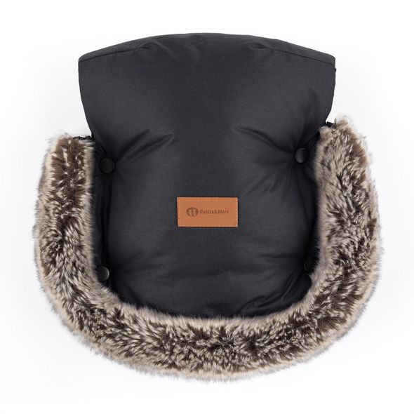 PETITE&MARS RUKÁVNÍK / RUKAVICE FURRY ELEGANT CARAMEL - RUKÁVNÍKY NA KOČÁREK - KOČÁRKY A PŘÍSLUŠENSTVÍ