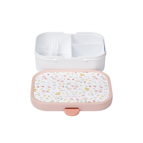 LITTLE DUTCH SVAČINOVÝ SET (LÁHEV 400ML+BOX) KVĚTINY A MOTÝLI - KRABIČKY NA SVAČINU - KRMENÍ