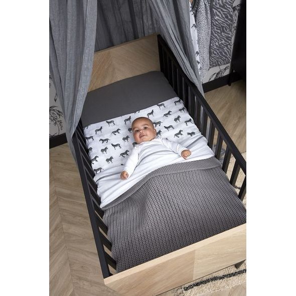 MEYCO DEKA HARRINGBONE - GREY - DĚTSKÉ DEKY PRO MIMINKA - SPINKÁNÍ