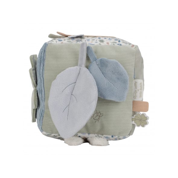 LITTLE DUTCH KOSTKA TEXTILNÍ S AKTIVITAMI KRÁLÍČEK MIFFY LUCKY LEAVES - MIFFY - PRO DĚTI